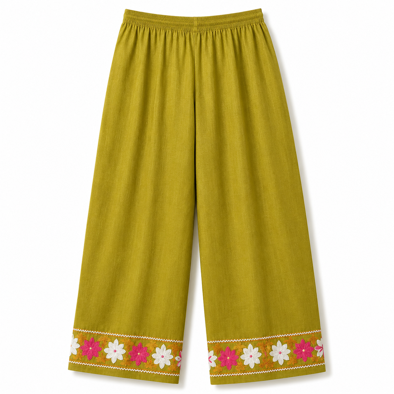 Kashmir Aari cotton Co-Ord Set | Light Moss Green